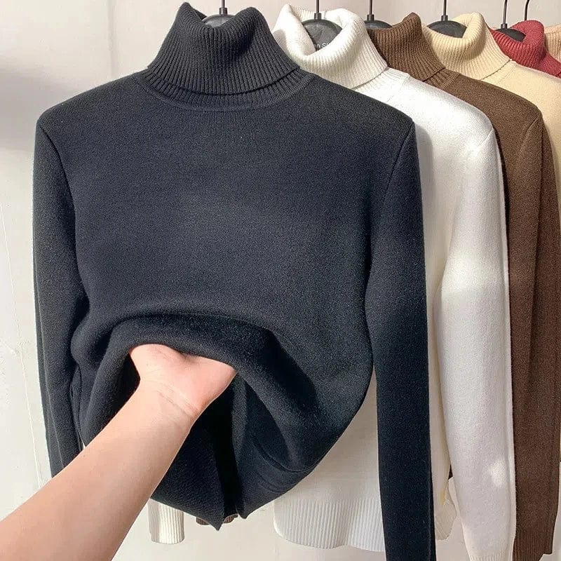 Pull Polaire Col Roulé Doux et Chaud