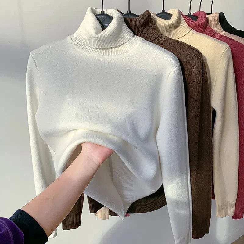 Pull Polaire Col Roulé Doux et Chaud