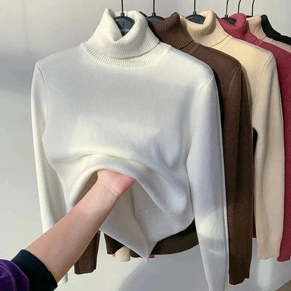 Pull Polaire Col Roulé Doux et Chaud