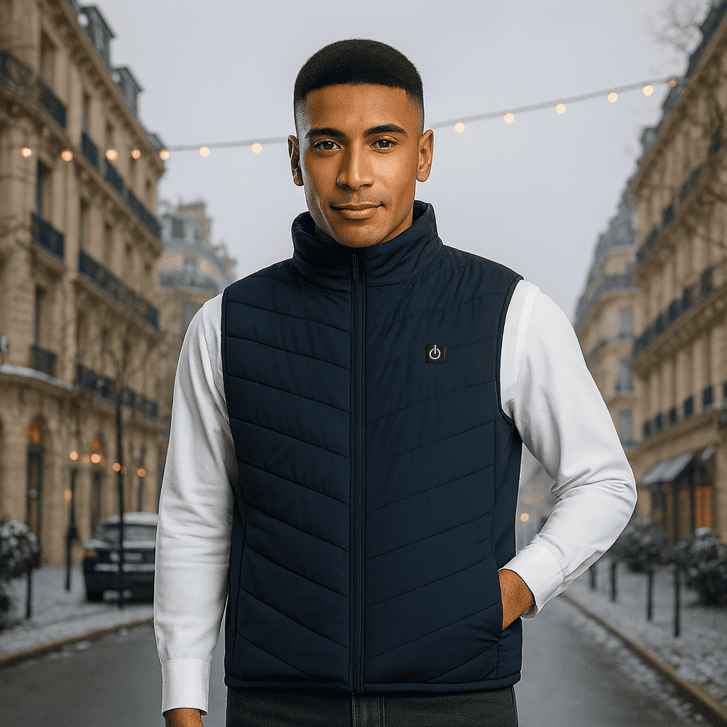 Gilet Chauffant Matelassé sans Manches Unisexe - vue 2