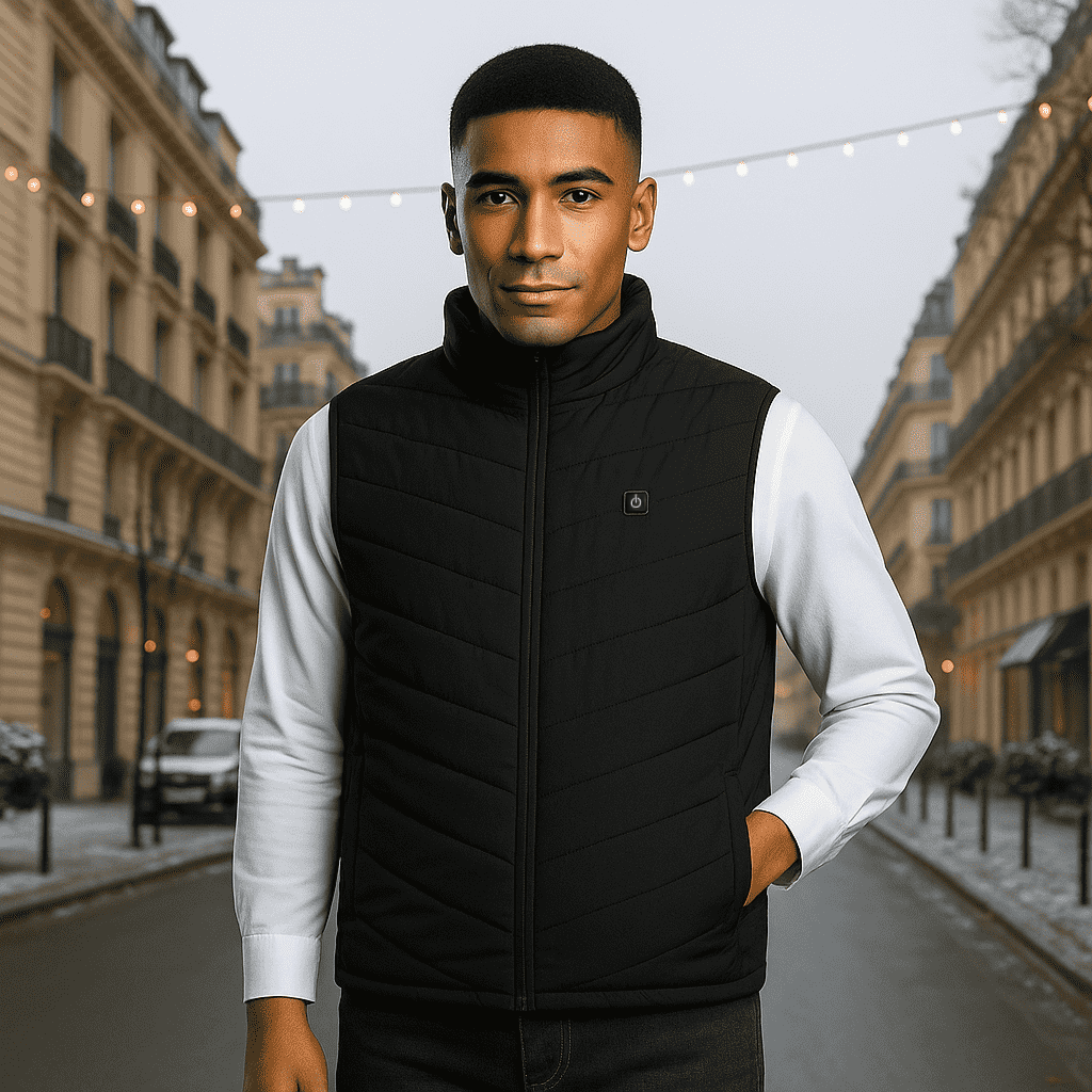 Gilet Chauffant Matelassé sans Manches Unisexe - vue 4