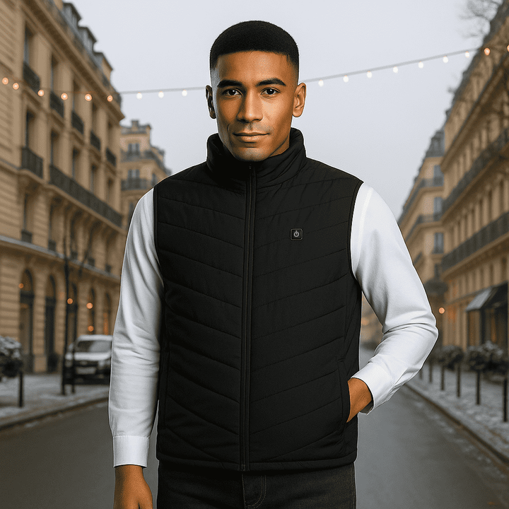 Gilet Chauffant Matelassé sans Manches Unisexe - vue 4