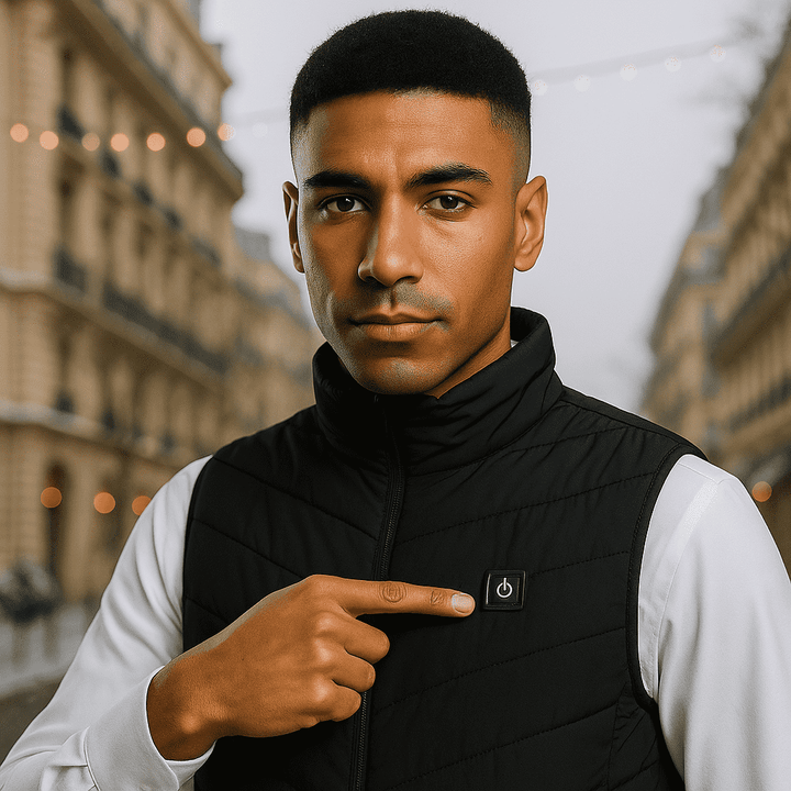 Gilet Chauffant Matelassé sans Manches Unisexe - vue 5