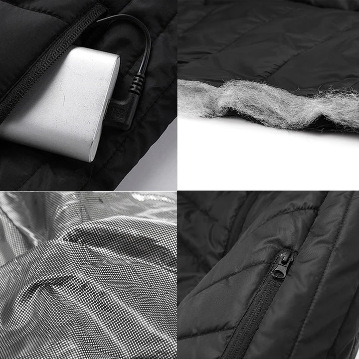 Gilet Chauffant Matelassé sans Manches Unisexe - vue 9