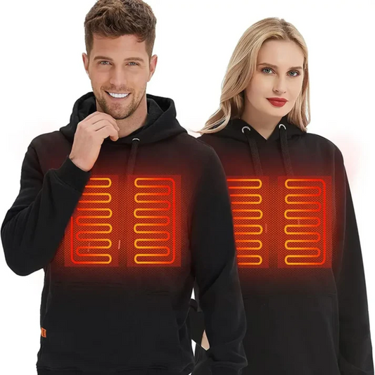 ThermoWear™ – Sweatshirts Hoodies Chauffants Électriques Unisexe pour l’Hiver