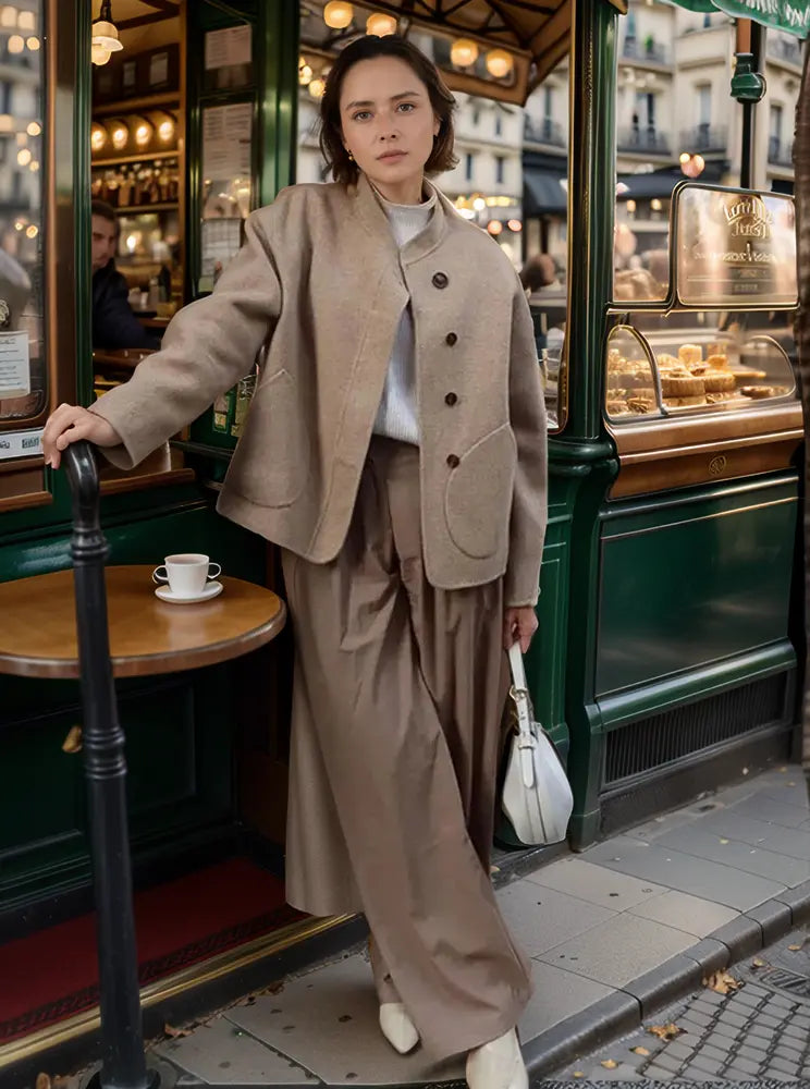 Manteau Femme Hiver Léger à Col Montant - BerlinGlamour