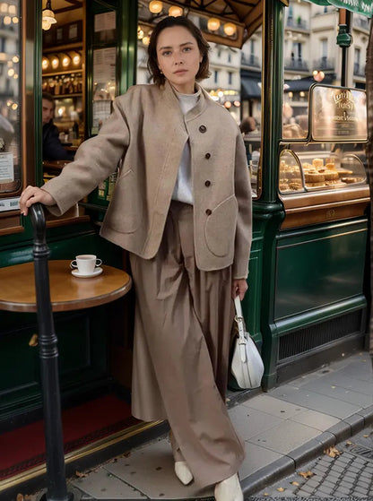 Manteau Femme Hiver Léger à Col Montant - BerlinGlamour