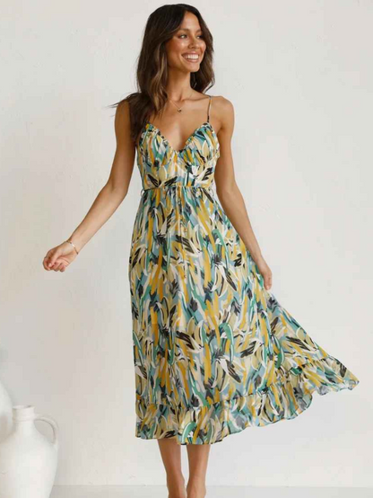 Robe Été Légère à Imprimé Floral Féminine
