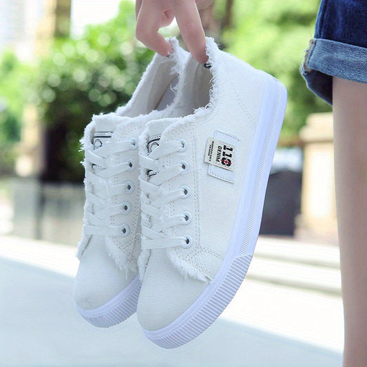 Tivella™ – Baskets Femme Confortables en Toile avec Lacets