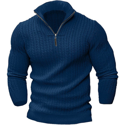 Pull Homme Hiver Chaud à Fermeture Éclair - PanierRoyale