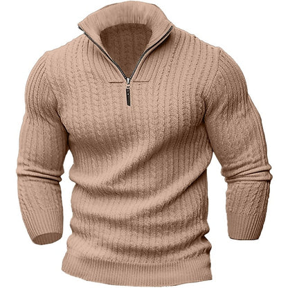 Pull Homme Hiver Chaud à Fermeture Éclair