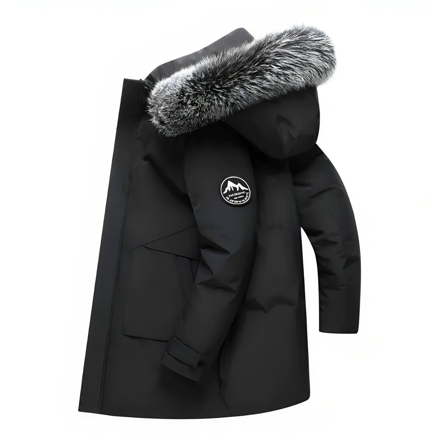 Veste Hiver Fourrée à Capuche Doublée et Chaude - PanierRoyale