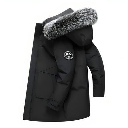 Veste Hiver Fourrée à Capuche Doublée et Chaude - PanierRoyale