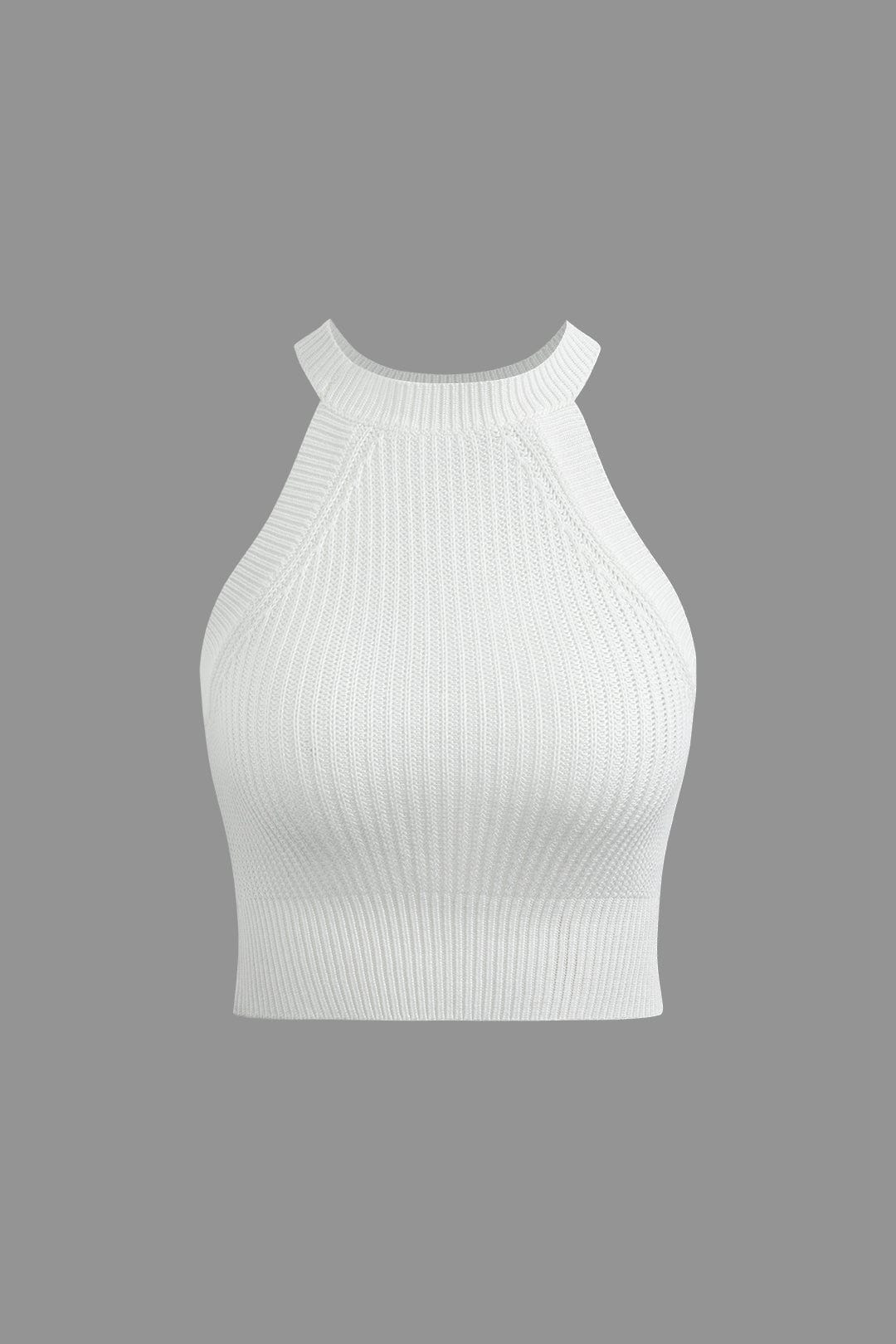 Top Cropped Moulant sans Manches pour Femme - BerlinGlamour