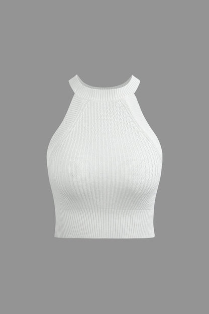 Top Cropped Moulant sans Manches pour Femme - BerlinGlamour