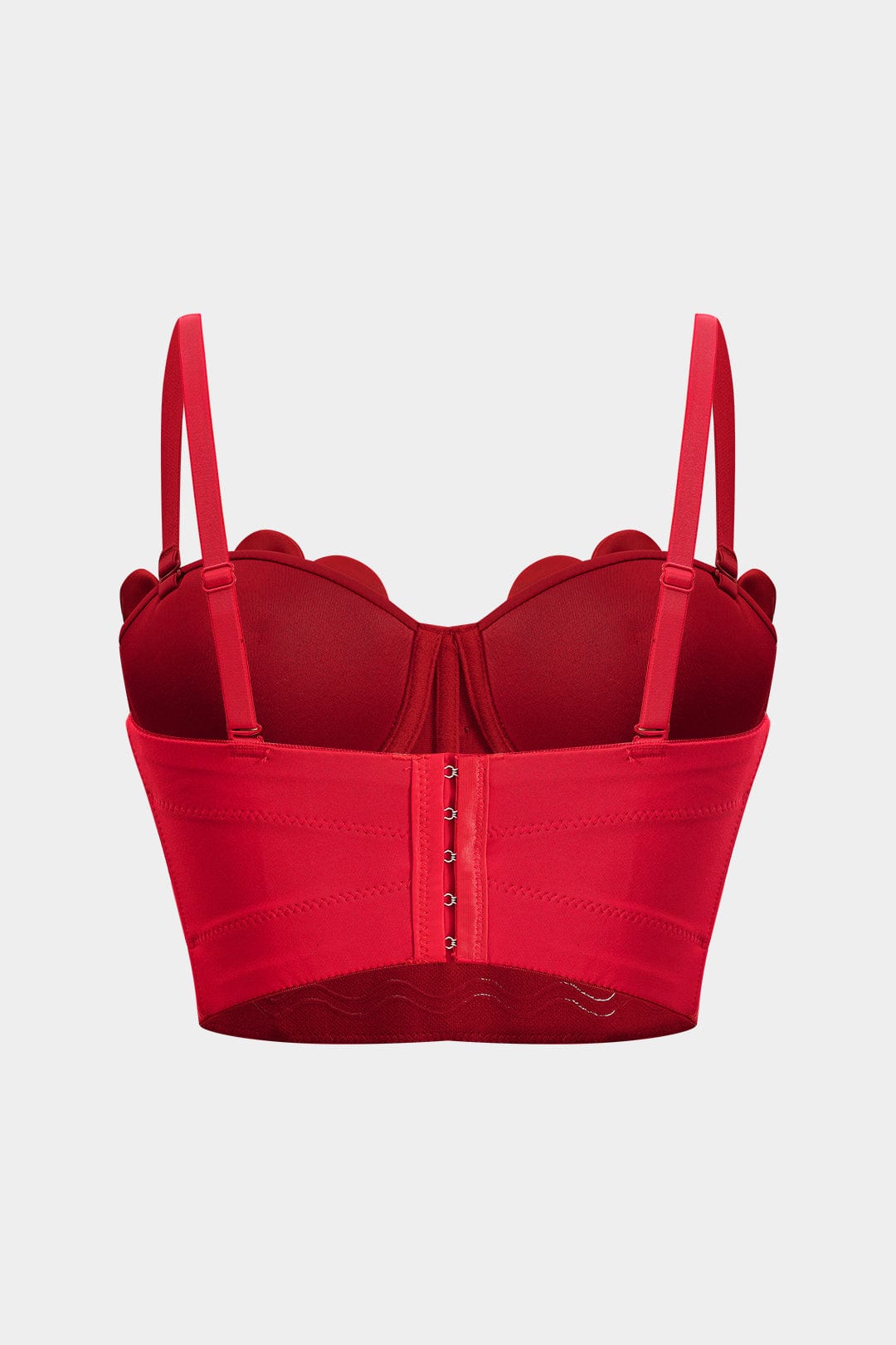 Top Bustier Romantique Fleurs 3D et Paillettes