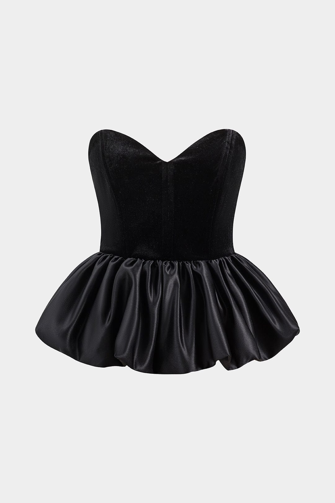 Top corsage cœur satiné femme élégant - BerlinGlamour