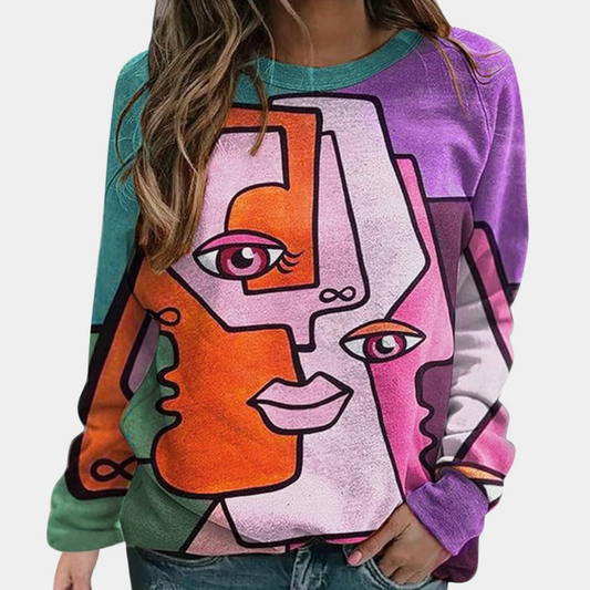 Sweat-shirt Féminin Coloré et Décontracté - PanierRoyale