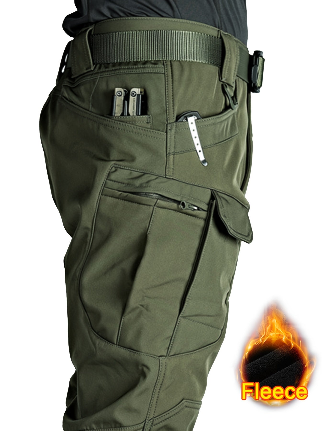 TrailShield™ | Pantalon Cargo Homme Waterproof et Doublé pour Hiver