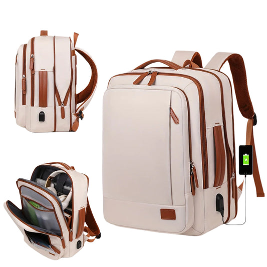 Sac à Dos de Cabine 40L avec Port USB et Compartiments Organisés - PanierRoyale