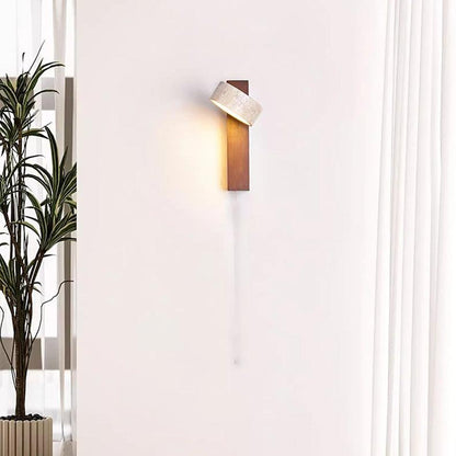 Traverna™ – Applique Murale Design en Travertin Blanc Cassé Wabi Sabi
