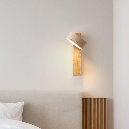 Traverna™ – Applique Murale Design en Travertin Blanc Cassé Wabi Sabi
