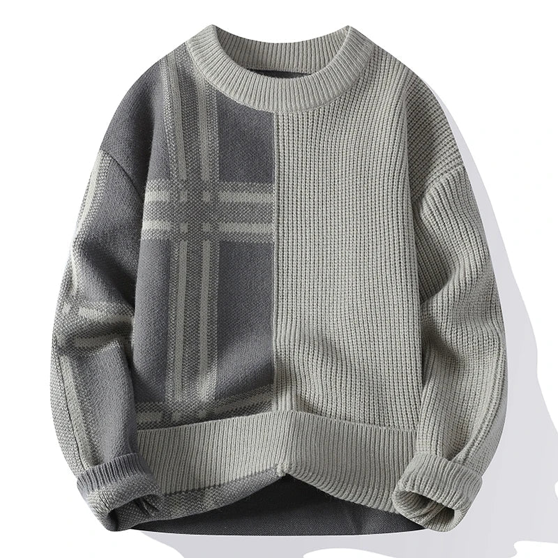 Pull Homme Col Rond Imprimé Fantaisie Décontracté
