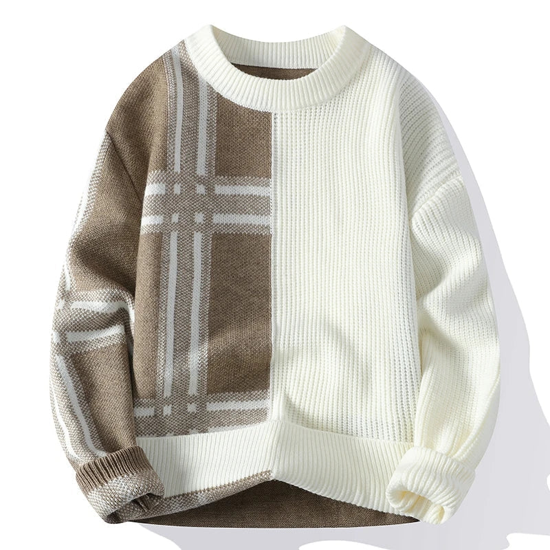Pull Homme Col Rond Imprimé Fantaisie Décontracté - PanierRoyale