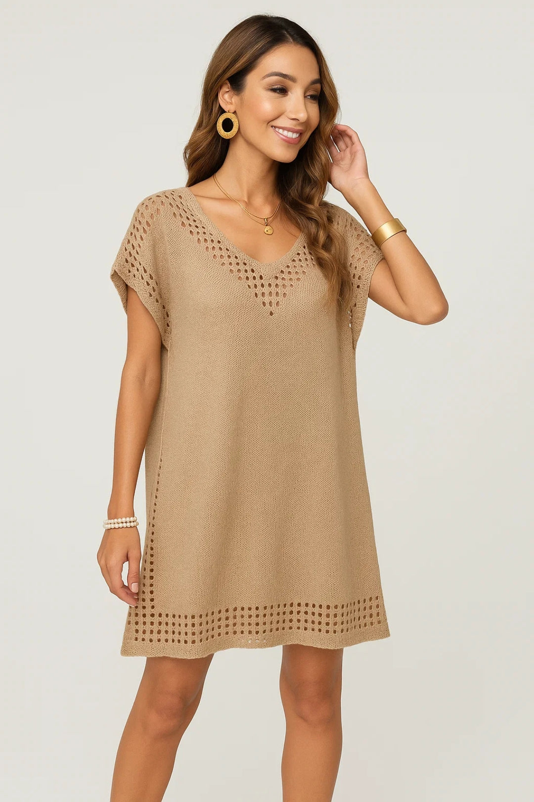 Robe de Plage Dentelle Légère et Féminine