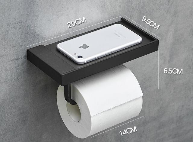 Support de Papier Toilette Murale et Meuble de Rangement Moderne