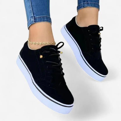 Chaussures Baskets Confortables pour Femme avec Lacets et Semelle Souple - PanierRoyale