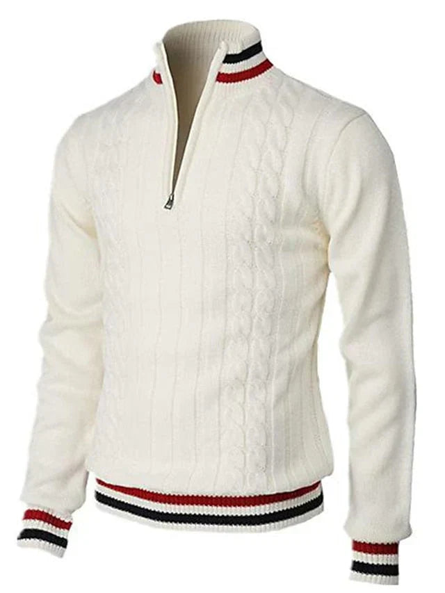 Pull Homme en Laine avec Fermeture Éclair - PanierRoyale
