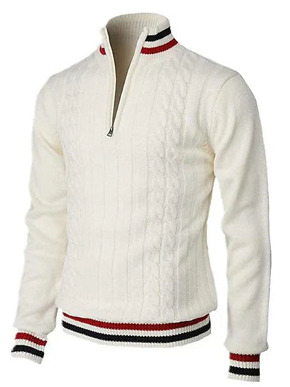 Pull Homme en Laine avec Fermeture Éclair - PanierRoyale