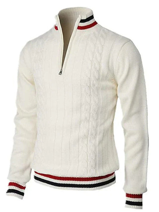 Pull Homme en Laine avec Fermeture Éclair - PanierRoyale