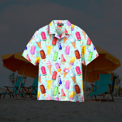 Chemise Homme Été Léger Imprimé Floral Décontracté