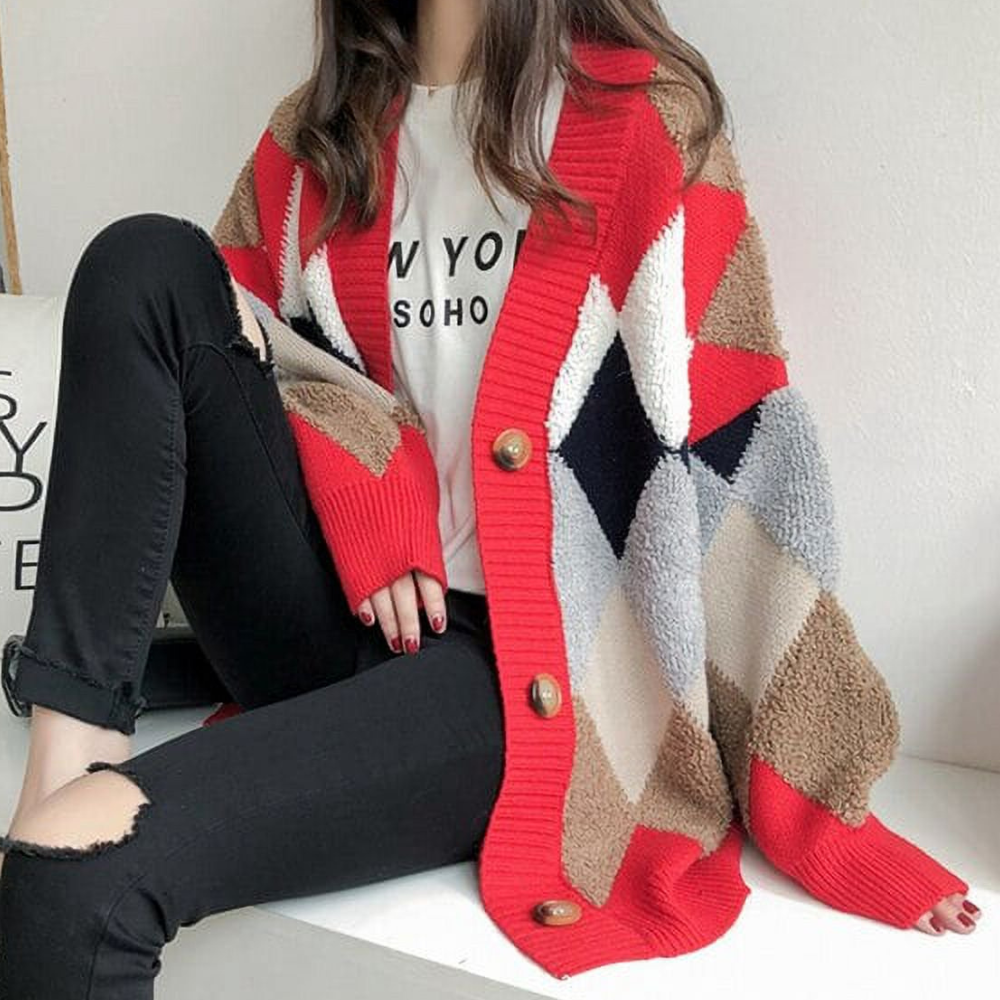 Cardigan Femme Élégant à Fermeture Boutons