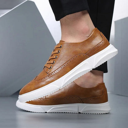 Baskets Cuir Homme Élégantes pour Tenue Décontractée Chic