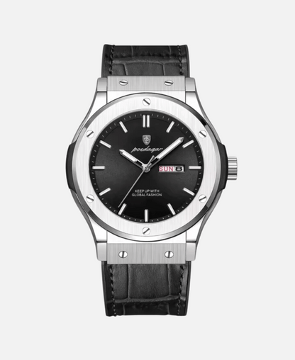 Montre Homme Classique Élégante Cuir