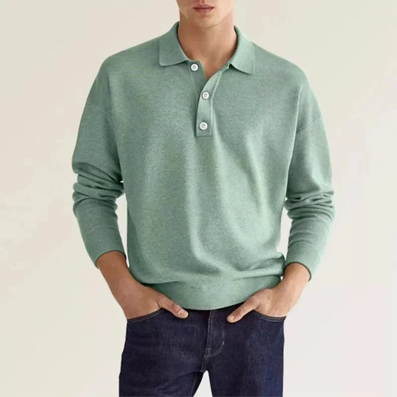 Polo Manche Longue Classique pour Homme