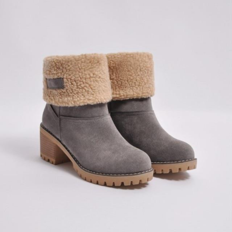 Bottes Femmes Hiver Fourrées et Chauffantes