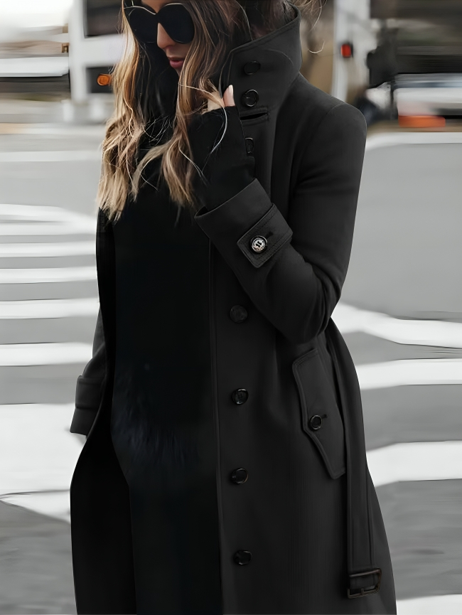 Manteau Femme Tailleur Gris Charbon Classique