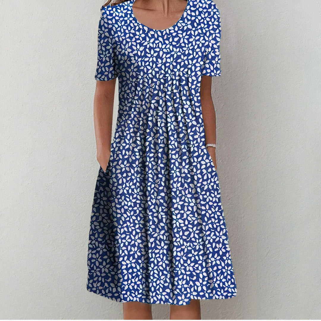 Robe Été Courte Florale Moderne