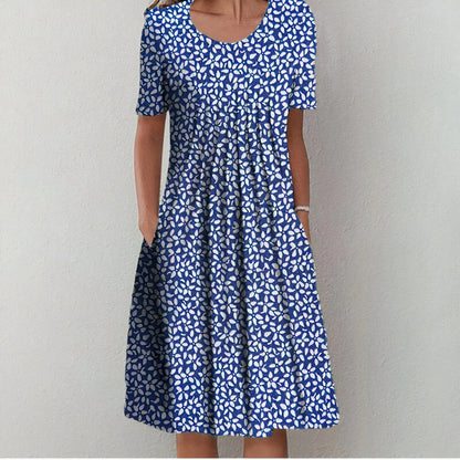 Robe Été Courte Florale Moderne