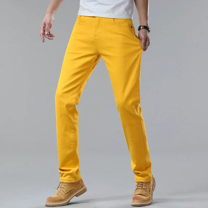 Jean Slim Fit Homme Denim Élégant