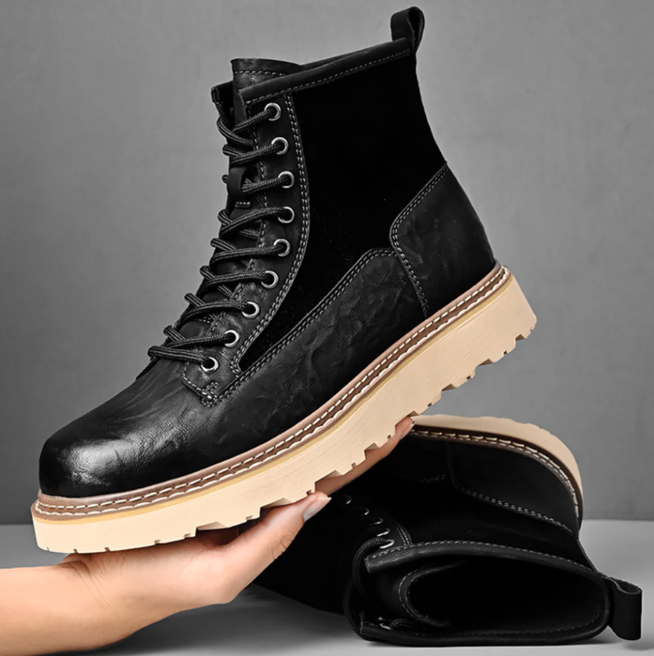 Bottines Homme Cuir Noir Élégantes