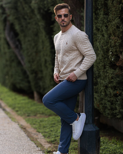 Pull en Coton à Câble pour Homme