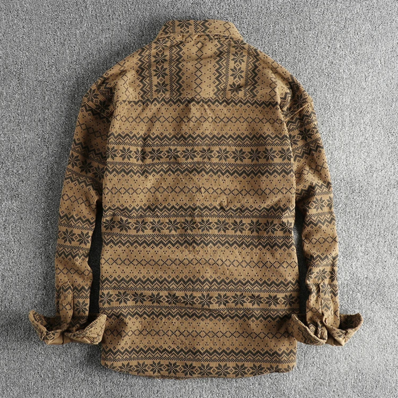Chemise Homme Décontractée Style Vintage