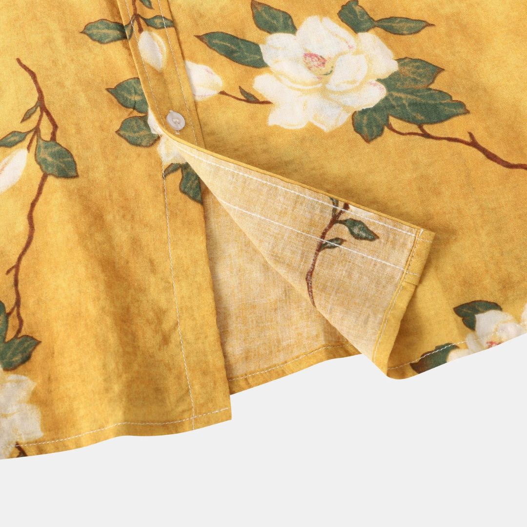 Chemise Homme Coton Léger Floral