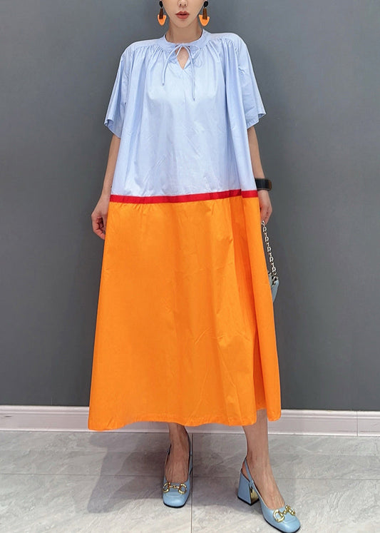Robe longue en coton coloré largement oversize pour été - EasyApparels