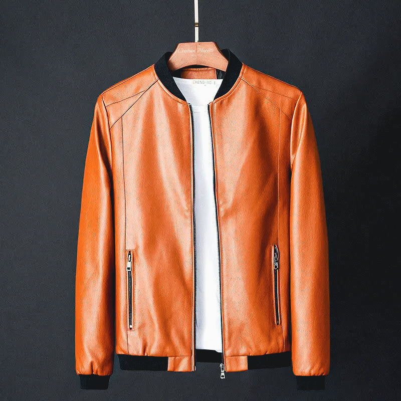 Veste en Cuir Homme Élégante et Robuste - PanierRoyale
